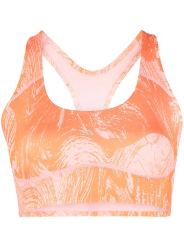 adidas by Stella McCartney - True Purpose Power Impact sports bra - women - Recycled Polyester/Recycled Elastane - 2XS - Orange