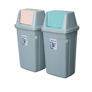 105L美式附蓋垃圾桶(二入)