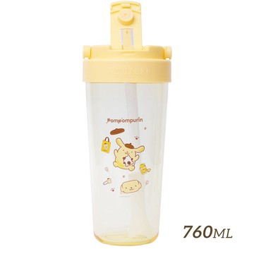 【HOUSUXI】三麗鷗布丁狗-Tritan輕透舒吸杯(附彈跳吸管)760ml【買就送矽膠飲料杯套】＜售價已折＞