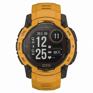 GARMIN INSTINCT 3 Solar 本我系列 GPS太陽能智慧腕錶 50mm  日耀黃  1.1吋  GPS + 藍牙