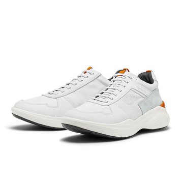 TRAVEL FOX＋LEVE 1 真皮免綁帶休閒鞋-白