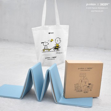 新年送禮 史努比摺疊瑜珈墊+質感提袋| SNOOPY正版授權