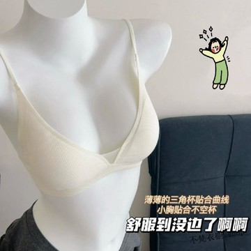 【秋冬新品】無痕內衣 美背內衣 無鋼圈內衣 法式三角杯內衣 小胸聚攏不空杯 舒適裸感美背文胸罩 女內衣