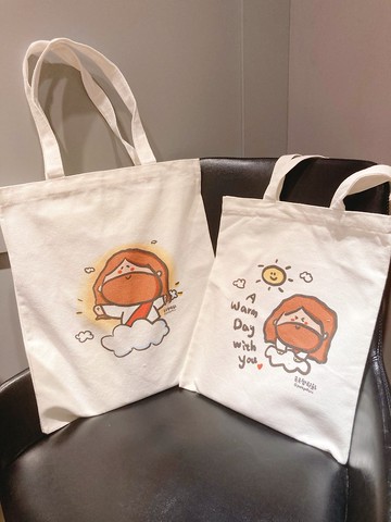 【天天與耶穌】與祢同行。系列帆布袋(大)長38 x 寬33cm