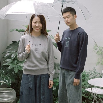 skov 多肉植物  秋冬新款 圓領加絨衛衣 純棉情侶裝休閒文藝