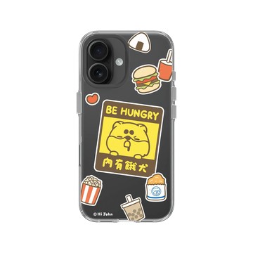 iPhone 16 Clear Case（相機按鈕） 透明 - 嗨小強 Hi John - 內有餓犬