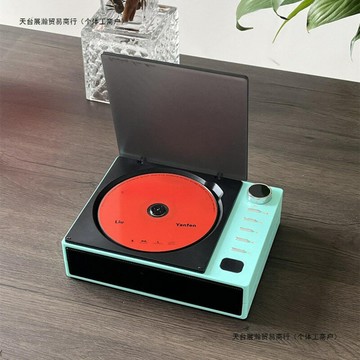 跨境充電復古機屏幕便攜藍牙音箱專輯一體式播放器網紅禮物【Snowbelle優選】