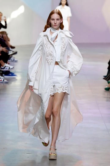 Elie Saab Embroidered cotton shorts