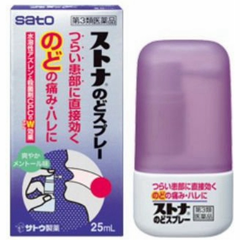 サトウ ストナのどスプレー 25ml 痛い口内炎 のどの痛み はれ 不快感 声がれに 通販 Lineポイント最大0 5 Get Lineショッピング