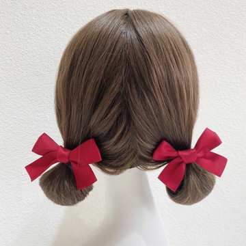寶寶發卡網紅年新款兒童蝴蝶結紅色發圈可愛頭繩公主皮筋發飾