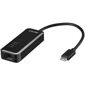 Giga対応 Type-C USB3.1（Gen1）用LANアダプター ブラック LUA4-U3-CGTE-BK