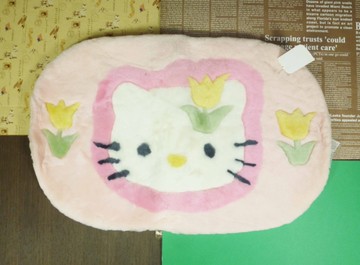 【震撼精品百貨】Hello Kitty 凱蒂貓~地墊~粉色鬱金香圖案