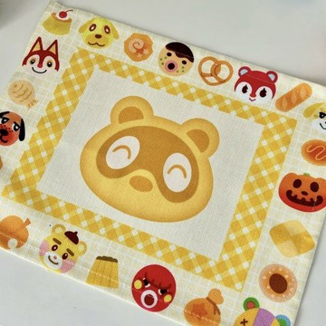 ⭐免運🌈臺灣有貨⭐日系古早棉麻桌墊布可愛動物復古桌布手賬背景布卡通桌布【可開票】