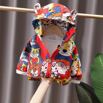 兒童外套潮款女童拉鏈衫秋季新款寶寶春秋裝上衣男童帥氣炸街外套