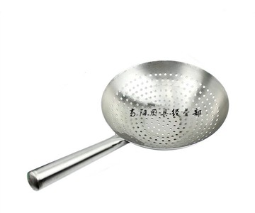 加厚油炸火鍋大漏勺不銹鋼廚師油鼓漏廚房酒店大號涼蝦過濾網漏網1入