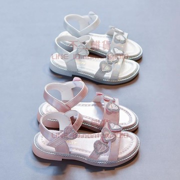 兒童涼鞋 女童夏季潮流時尚舒適軟底防滑涼鞋 小女孩兒童露趾公主涼鞋【不二雜貨】