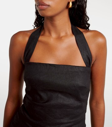 SIR Halter neck linen minidress