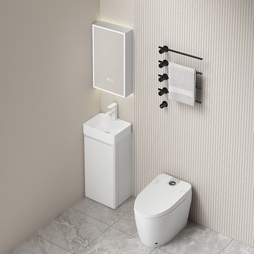 免運 浴室櫃  小戶型浴室櫃  小戶型浴室柜組合陶瓷一體加深洗臉盆 太空蜂窩鋁衛生間洗漱洗手盆  可開發票 全館八折 工廠現貨直銷 新品特價 y9056