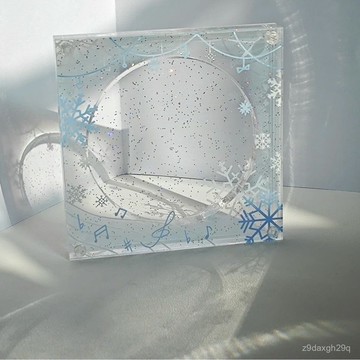 臺灣🚍8H出🉑小紅書衕款高顔值雪花飄飄亞克力徽章收納吧唧展示框穀美磚送禮物