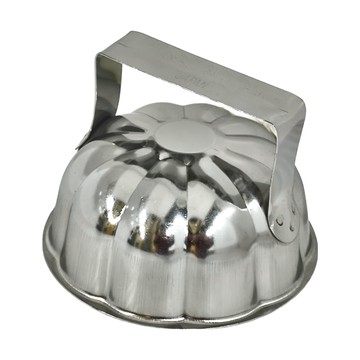 OSAMA 王樣 白鐵飯模 梅花型 304#不鏽鋼 直徑10.6cm 台灣製造  不銹鋼色  1個