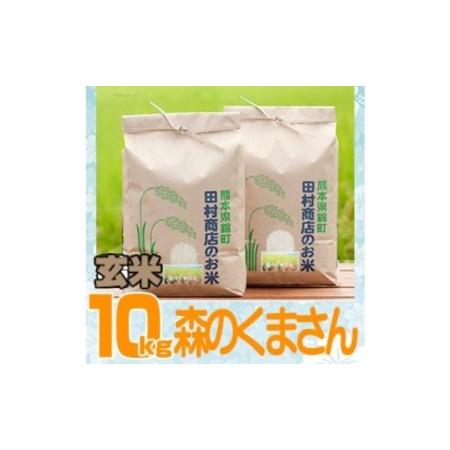 ふるさと納税 米 10kg 令和5年 森のくまさん 5kg×2 玄米 こめ 熊本県錦町