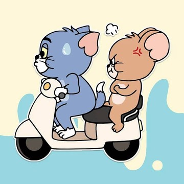 免運出貨🎉貓和老鼠電動車裝飾貼紙 湯姆貓可愛創意 個性汽車裝飾劃痕遮擋貼畫