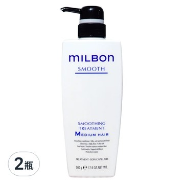 mILBOn 絲柔護髮素 M 一般髮  500g  2瓶