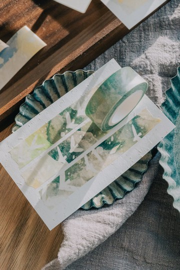 曠野裡有青鳥 和紙膠帶 - 特油