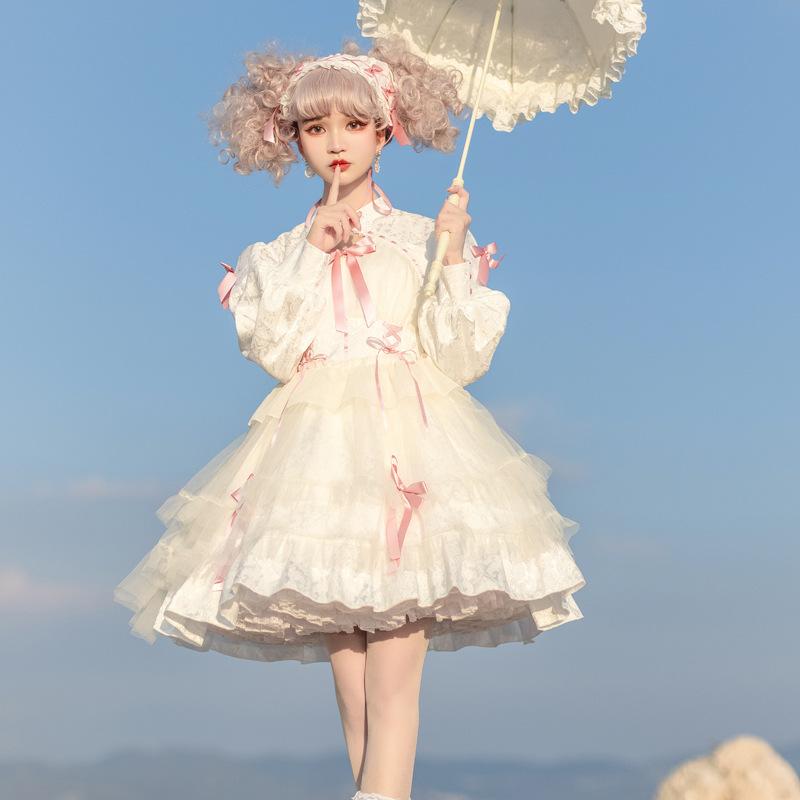 秋 新作 中華風 ゆめかわいい 中華ロリータ ロリータ メイド服