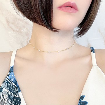 串珠鎖骨項鍊 SV308