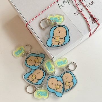 【FJstore】Fashion Jump 沙發馬鈴薯 FJ品牌小吊飾/鑰匙圈 壓克力 掛飾
