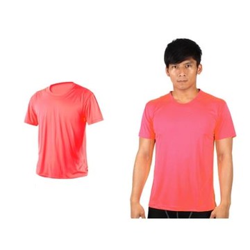 任-【HODARLA】激膚無感衣 男女短T恤-0秒吸排抗UV輕量吸濕排汗無著感 螢光粉