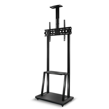 優樂悅~移動電視機支架落地萬向滑輪會議商用家用帶托盤收納移動推車支架 電視機支架 電視壁掛架 支架