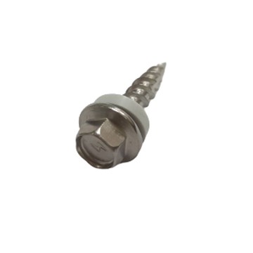 六角頭自攻牙螺絲 12＃x 3/4''（200支） SP116 白鐵#410 刃牙 木工螺絲 六角頭尖尾螺絲《昇瑋五金》