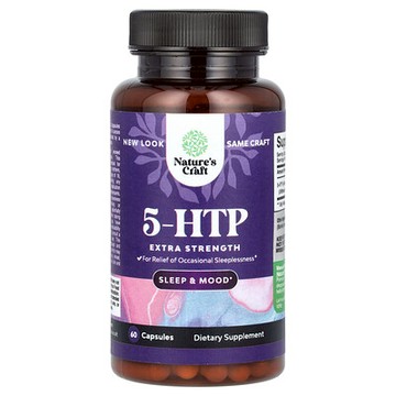 Nature's Craft, 5-HTP，特強型，100 毫克，60 粒膠囊（每粒膠囊 50 毫克）