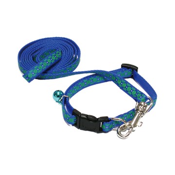 [家速配]【寵物用品】DogClub8mm拉帶+頸圈-顏色隨機出貨