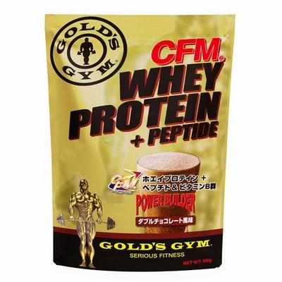CFMホエイプロテイン＋ペプチド ダブルチョコレート風味 900g GOLD'S GYM_S ゴールドジムサプリ