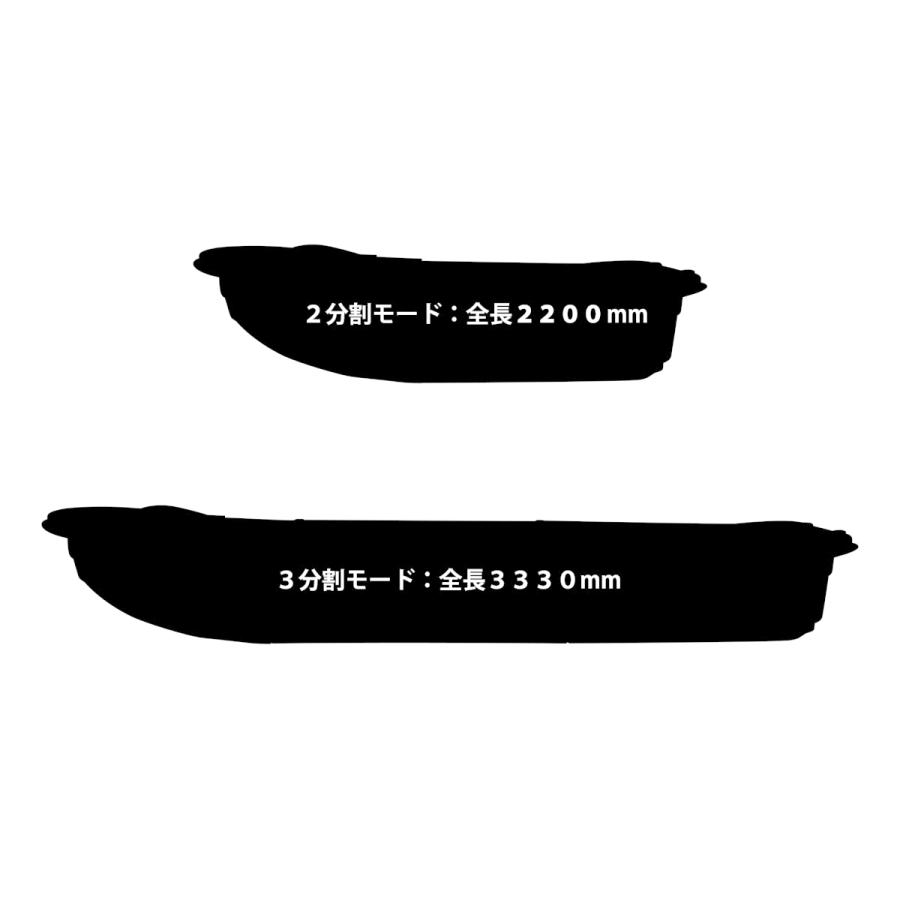 ボート 釣り 3分割式FRPボート IKESU仕様 2WAY 2分割 3分割 Exect EX3300 海 川 湖 ビーチ 渓流 夏 スポーツ レジャー アウトドア