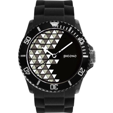 PICONO 普普馬戲團系列運動防水手錶 黑色 / BA-PP-03