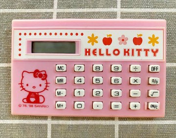【震撼精品百貨】Hello Kitty 凱蒂貓~日本Sanrio三麗鷗 Hello Kitty 迷你計算機-粉apple*51829