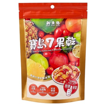 新東陽 寶島7果乾 低溫烘焙保留水果營養 小塊切丁方便入口 七種台灣綜合水果一次滿足  150g  1包