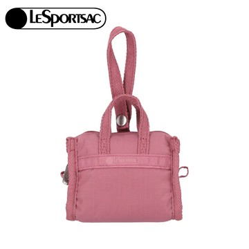 |快速出貨|Lesportsac Micro Weekender Charm 小吊掛飾零錢包 送禮-柔霧莓紫