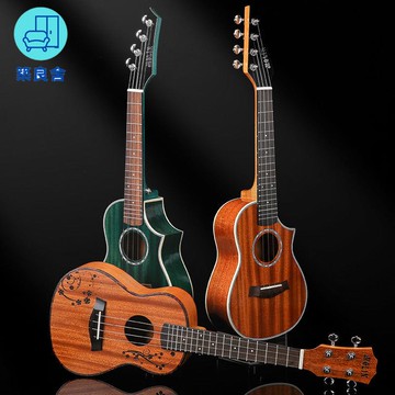 免運 開立發票 吉他 單板尤克里里初學者男女學生小吉他面單23兒童26寸女生樂器正品特惠/工廠直銷 工廠現貨 全館折扣 售後保障 zl535