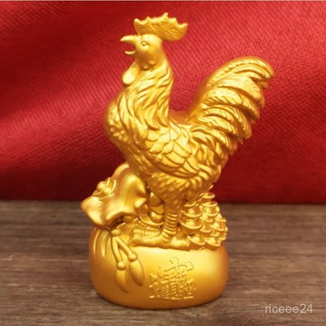 🙏🏻師父過爐 開光加持🔥沙金金雞擺件生肖雞元寶雞金雞報曉大號家居店鋪辦公室裝飾禮品