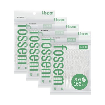 fossen芙森超細滑高拉力薄荷牙線棒100入/袋-4包組