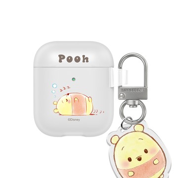 【正版授權】Disney Ufufy-小熊維尼的甜蜜夢境強悍防摔AirPods保護套(附吊飾)