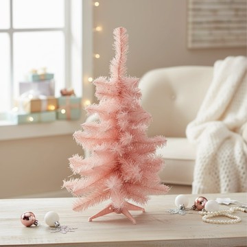 耶誕豪華型經典聖誕樹 裸樹 不含飾品不含燈  粉紅色  60cm