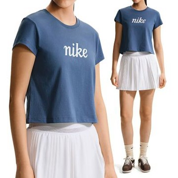 Nike As W Nsw Club Ss Tee Hbr Md S2 短袖 女款 藍色 Logo IH7455-461