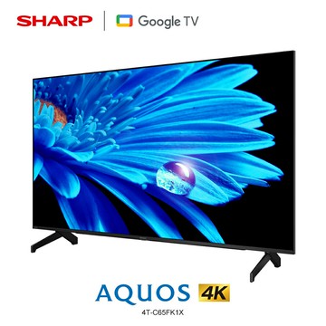 【SHARP 夏普】4T-C65FK1X 65吋 4K Google TV 液晶顯示器｜含基本安裝【福利品 外箱瑕疵】【三井3C】