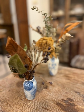 青花泡泡小花瓶